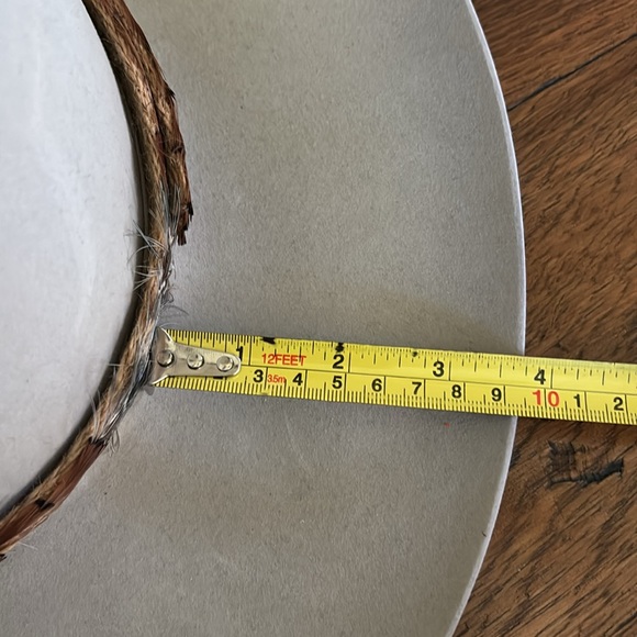 Resistol Diamond Horseshoe western cowboy cowgirl felt hat with feather band - Picture 5 of 16